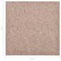 Preview: Teppichfliesen 20 Stk. 5 m² 50x50 cm Beige