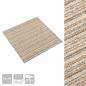 Preview: Teppichfliesen 20 Stk. 5 m² 50x50 cm Gestreift Beige