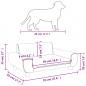 Preview: Hundebett Braun 70x45x33 cm Samt