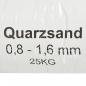 Preview: Filtersand 25 kg 0,8-1,6 mm