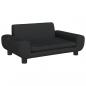 Preview: Hundebett Schwarz 70x45x33 cm Samt