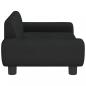 Preview: Hundebett Schwarz 70x45x33 cm Samt