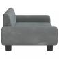 Preview: Hundebett Dunkelgrau 70x45x33 cm Samt