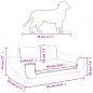 Preview: Hundebett Dunkelgrau 70x45x33 cm Samt