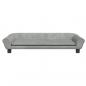 Preview: Hundebett Hellgrau 100x50x21 cm Samt