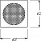 Preview: Busch-Jaeger 8253-81 Zentralscheibe, carat®, anthrazit glänzend (2CKA008200A0078)