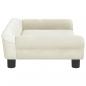 Preview: Hundebett Creme 70x48x22 cm Samt