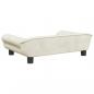 Preview: Hundebett Creme 70x48x22 cm Samt