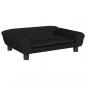 Preview: Hundebett Schwarz 70x48x22 cm Samt