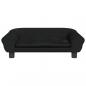 Preview: Hundebett Schwarz 70x48x22 cm Samt