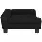 Preview: Hundebett Schwarz 70x48x22 cm Samt