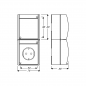 Preview: Busch-Jaeger 2601/6/20 EW-54 Kombination SCHUKO Steckdose mit Wippschalter, Ocean IP44, Aus- und Wechselschaltung, alpinweiß (2CKA001684A0327)