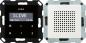 Preview: ARDEBO.de Gira 228003 Unterputz-Radio RDS mit einem Lautsprecher Bedienaufsatz in Schwarzglasoptik, System 55, Reinweiß glänzend
