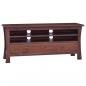 Preview: ARDEBO.de - TV-Schrank Klassisch Braun 100x30x45 cm Massivholz Mahagoni