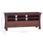 Preview: TV-Schrank Klassisch Braun 100x30x45 cm Massivholz Mahagoni