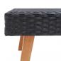 Preview: 3-tlg. Garten-Lounge-Set mit Auflagen Poly Rattan Schwarz