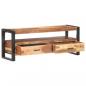 Preview: TV-Schrank 120x35x45 cm Massivholz Honigfarben