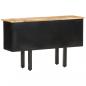 Preview: Sideboard 110x30x65 cm Raues Mango-Massivholz und Stahl   