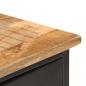 Preview: Sideboard 110x30x65 cm Raues Mango-Massivholz und Stahl   