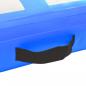 Preview: Aufblasbare Gymnastikmatte mit Pumpe 600x100x20 cm PVC Blau