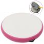 Preview: ARDEBO.de - Aufblasbare Gymnastikmatte mit Pumpe 100x100x10 cm PVC Rosa