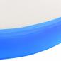 Preview: Aufblasbares Gymnastik-Kissen mit Pumpe 100x100x10 cm PVC Blau