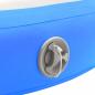 Preview: Aufblasbares Gymnastik-Kissen mit Pumpe 100x100x10 cm PVC Blau