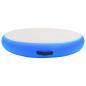 Preview: Aufblasbare Gymnastikmatte mit Pumpe 100x100x20 cm PVC Blau