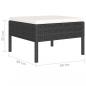 Preview: 6-tlg. Garten-Lounge-Set mit Auflagen Poly Rattan Schwarz