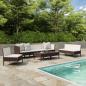 Preview: ARDEBO.de - 9-tlg. Garten-Lounge-Set mit Auflagen Poly Rattan Braun