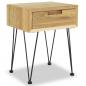 Preview: Nachttische 2 Stk. 40x30x50 cm Teak Massivholz