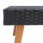 Preview: Garten-Couchtisch Poly Rattan Schwarz