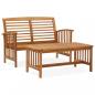 Preview: ARDEBO.de - 2-tlg. Garten-Lounge-Set Massivholz Akazie