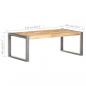 Preview: Couchtisch 110x60x40 cm Raues Mangoholz