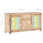 Preview: Sideboard 151x40x75 cm Raues Akazienholz 