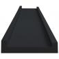 Preview: Bilderleisten 2 Stk. Schwarz 80x9x3 cm MDF