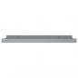 Preview: Bilderleisten 2 Stk. Grau 40x9x3 cm MDF