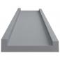 Preview: Bilderleisten 2 Stk. Grau 40x9x3 cm MDF