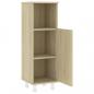 Preview: Badezimmerschrank Sonoma-Eiche 30x30x95 cm Holzwerkstoff