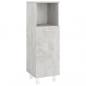 Preview: Badezimmerschrank Betongrau 30x30x95 cm Holzwerkstoff