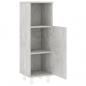 Preview: Badezimmerschrank Betongrau 30x30x95 cm Holzwerkstoff