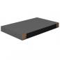 Preview: Schweberegale 2 Stk. Hochglanz-Grau 40x23x3,8 cm MDF