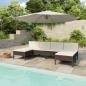 Preview: ARDEBO.de - 6-tlg. Garten-Lounge-Set mit Auflagen Poly Rattan Braun