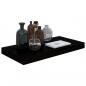 Preview: Schweberegale 2 Stk. Hochglanz-Schwarz 50x23x3,8 cm MDF