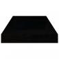 Preview: Schweberegale 2 Stk. Hochglanz-Schwarz 50x23x3,8 cm MDF