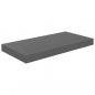 Preview: Schweberegale 2 Stk. Hochglanz-Grau 50x23x3,8 cm MDF