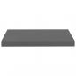 Preview: Schweberegale 2 Stk. Hochglanz-Grau 50x23x3,8 cm MDF