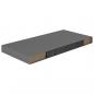 Preview: Schweberegale 2 Stk. Hochglanz-Grau 50x23x3,8 cm MDF