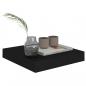 Preview: Schweberegale 2 Stk. Schwarz 23x23,5x3,8 cm MDF