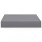 Preview: Schweberegale 2 Stk. Grau 23x23,5x3,8 cm MDF